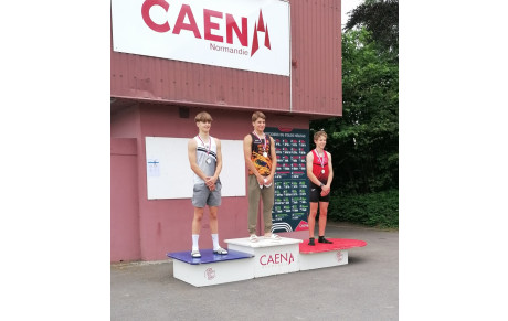 Régionaux de Combiné Caen 2 médailles Louis 1er et Sacha 2ème 